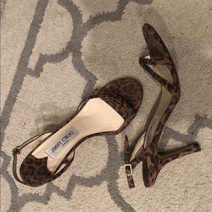 Jimmy Choo leopard sling back pumps